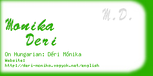 monika deri business card